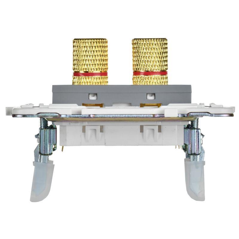 Аудиорозетка 4-м SKANDY SK-A01Gr сер. IEK SK-S40-K03