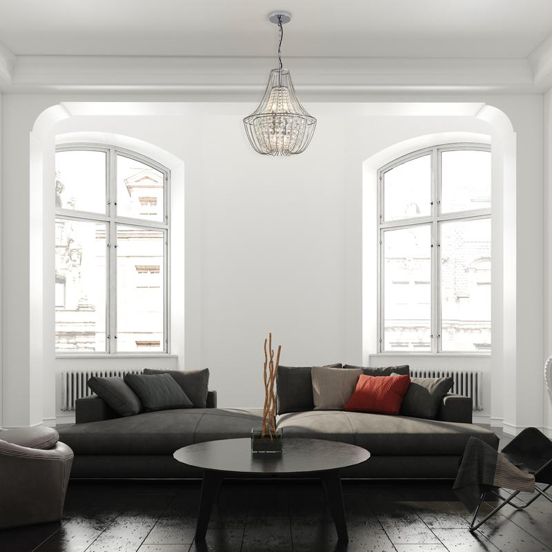 Светильник подвесной Pava 4х60Вт E14 IP20 Freya FR1016PL-04S