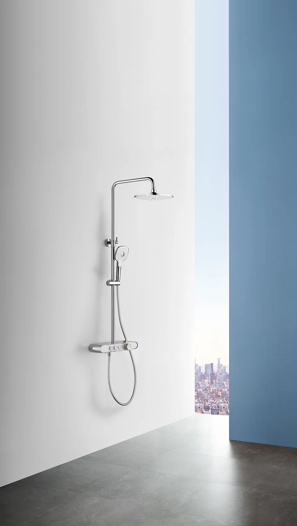 Душевая стойка ARROW AG3323SHCP с термостатом, хром