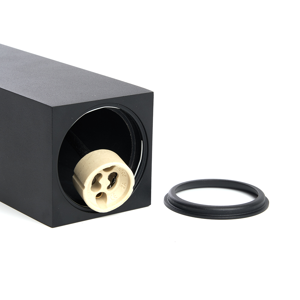 Светильник ДСО GU10 без лампы на подвесе черный