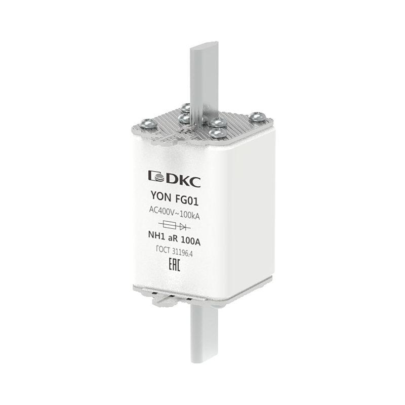 Предохранитель YON ножевого типа FG1 100А 400В хар-ка aR DKC 1FG01-0100-400V-AR