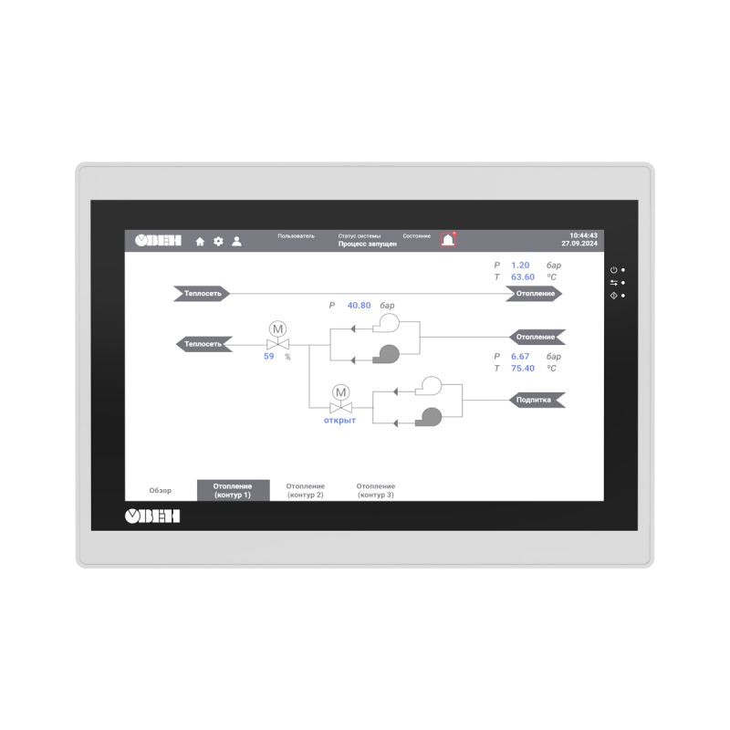 Панель оператора программируемая (панельный контроллер) СПК210-07-CS ОВЕН 142533