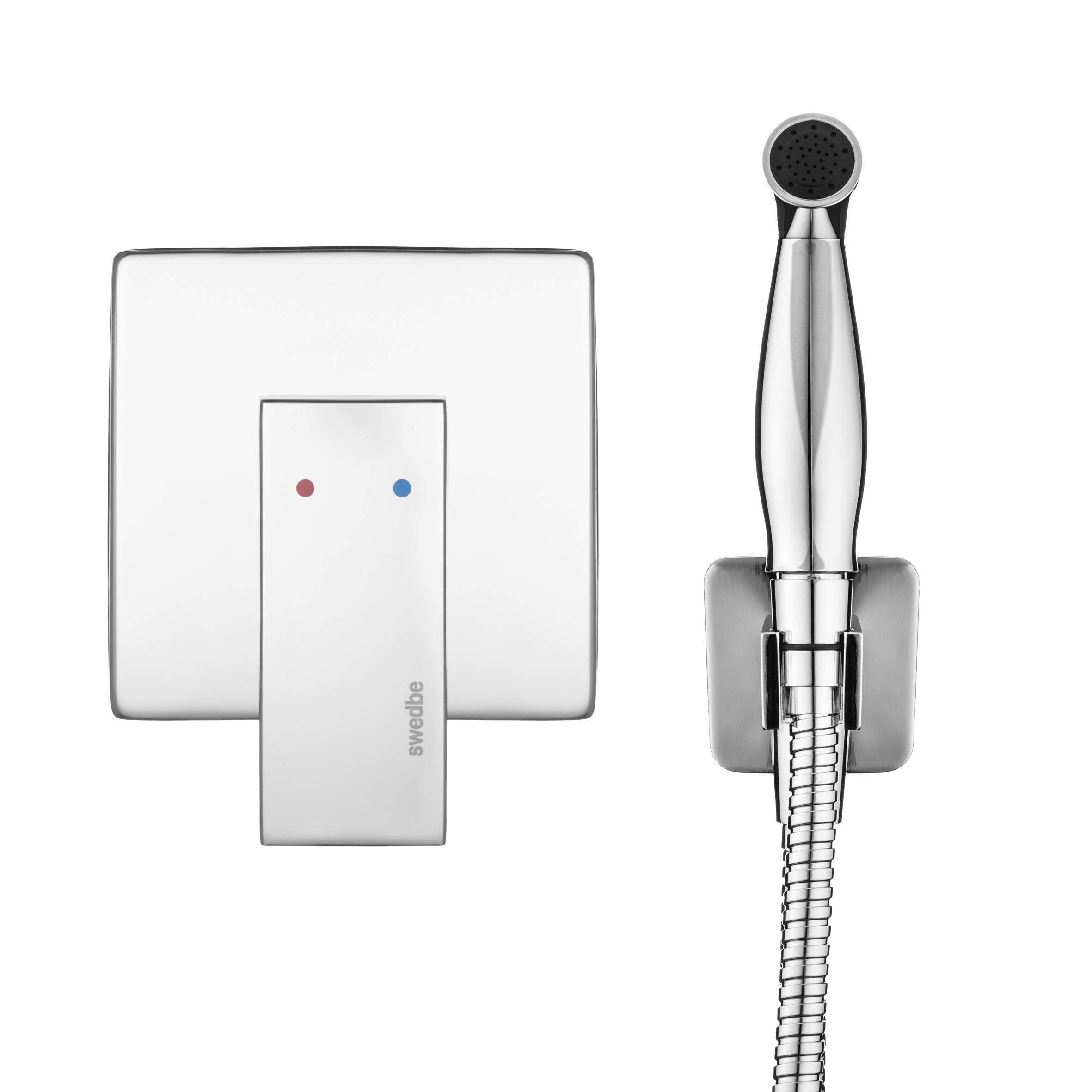 Гигиенический набор со встраиваемым смесителем Swedbe Platta 5527