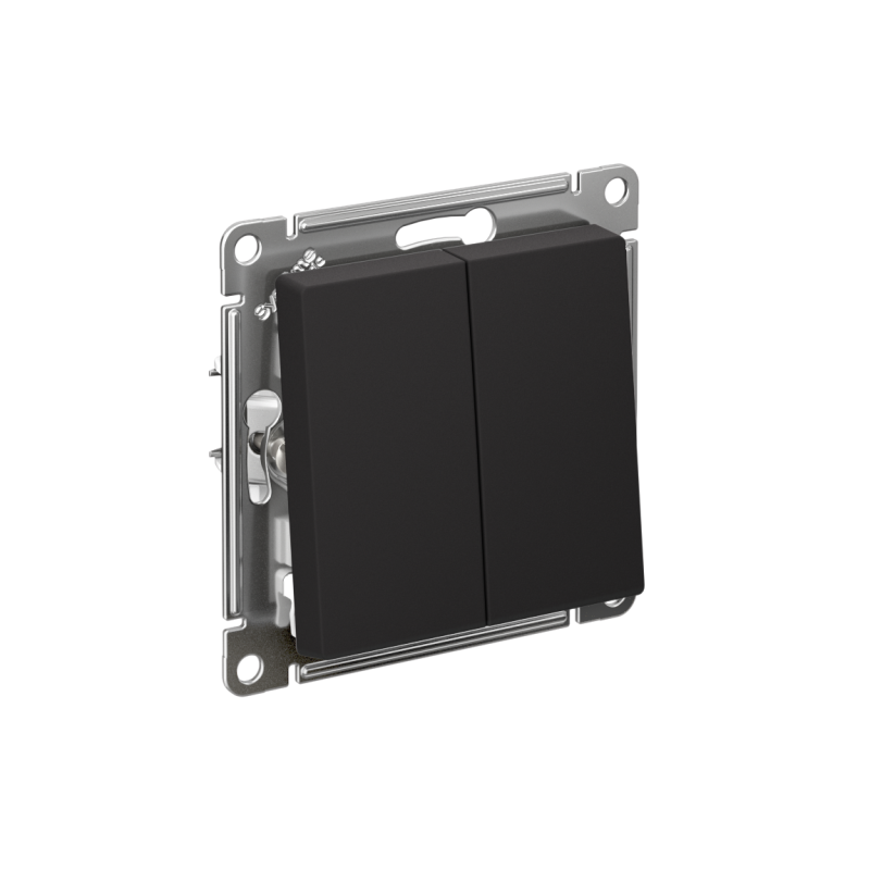 Выключатель 2-кл. СП AtlasDesign 10А IP20 (сх. 5) 10AX механизм карбон SE ATN001051