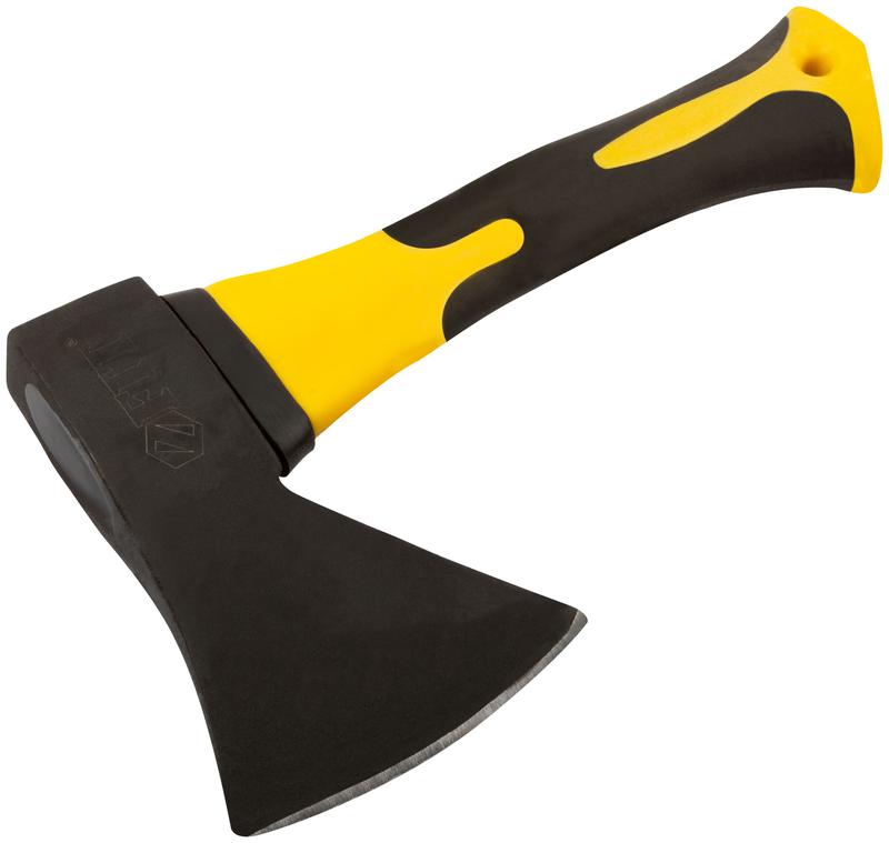 Топор туриста укороченный 600г усилен. стеклопластик. ручка; кованая сталь FIT 46260