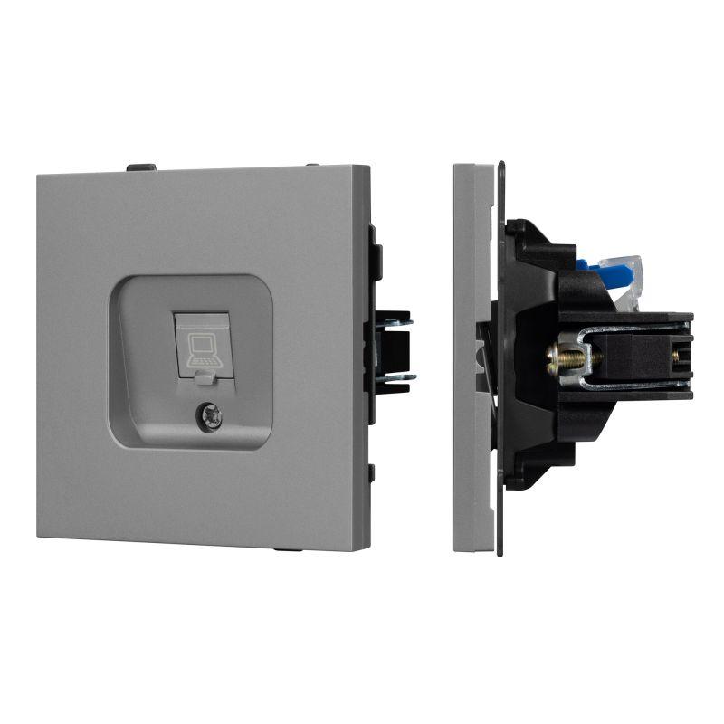 Механизм компьютерной розетки SCT-TENDO-MPC1-PL-GR RJ-45 CAT6 Arlight 054105