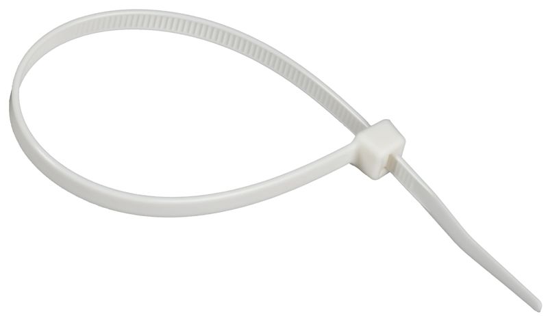 Хомут 4.8х200мм P6.6 самозатухающий бел. (уп.100шт) IEK UHH90-D048-200-100-K01