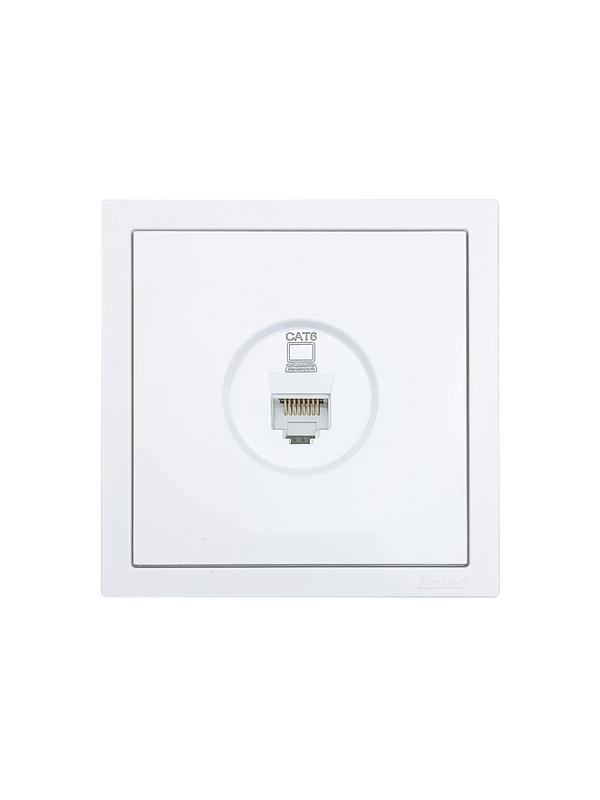 Розетка компьютерная 1-мест. СП ZIMA бел. LEZARD 704-0288-140