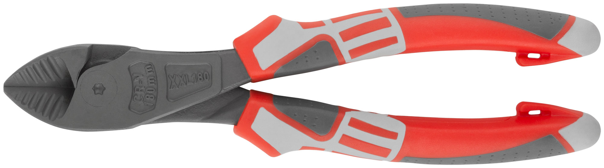 Бокорезы "Эталон" усиленные, смещенный шарнир, CrV сталь, ребра жесткости на губках, тефлоновое покрытие, 3К прорезиненные ручки 180 мм