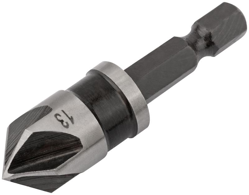 Зенкер конический легированная сталь хвостовик под биту 13мм FIT 36445
