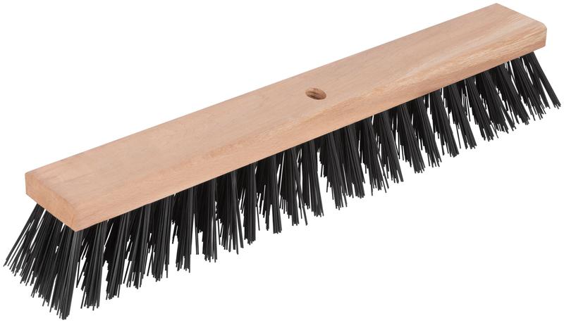 Щетка уличная Профи деревянная жесткая щетина отверстие с резьбой под углом 5-ти рядная 500х65мм FIT 68053