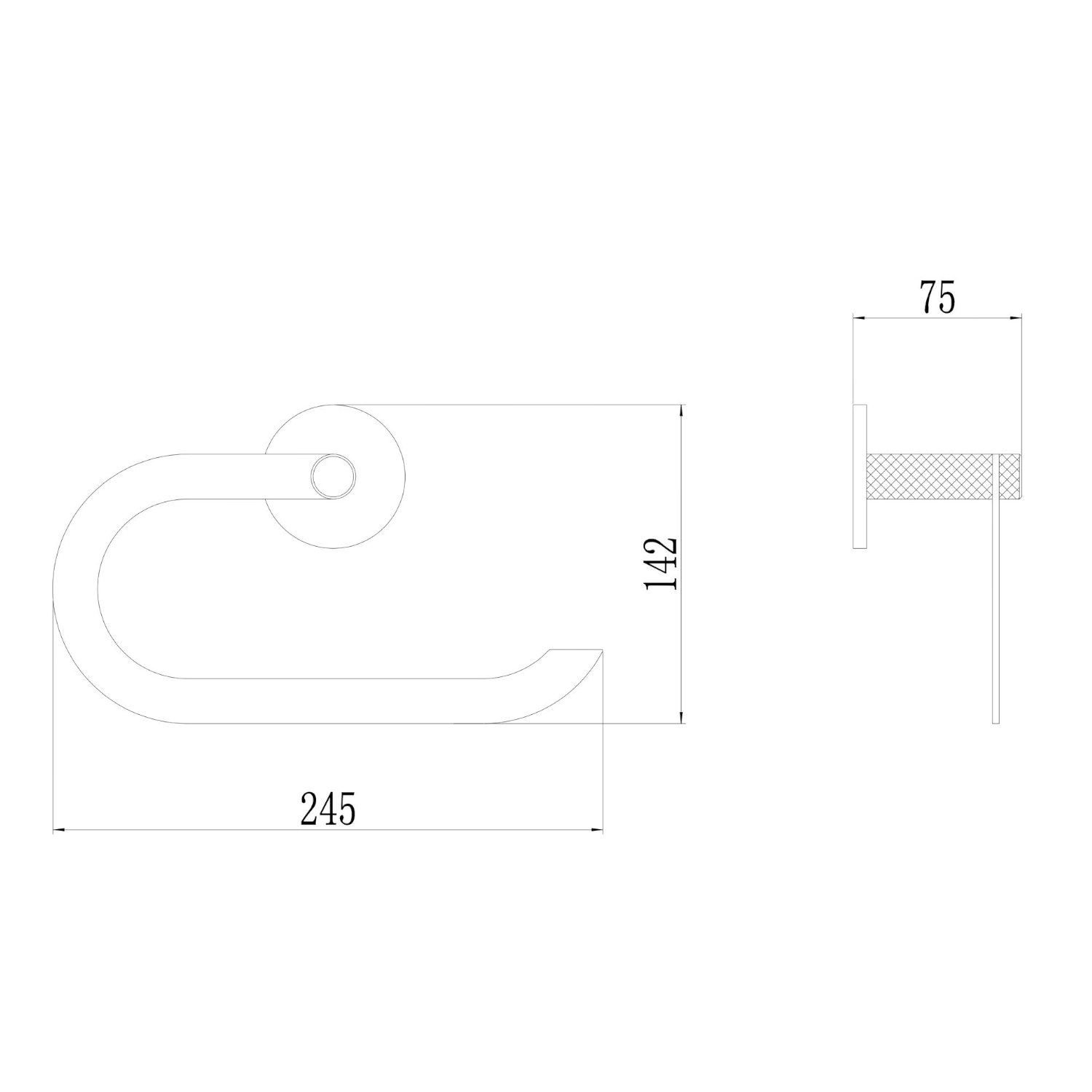 Полотенцедержатель Savol S-002163Q, графит