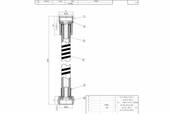 Душевой шланг Bravat (P7233CP-1-RUS)