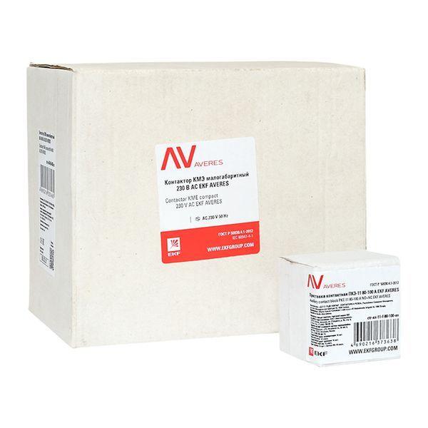 Комплект КМЭ 90А кат. 230В АС 1НО+1НЗ AVERES EKF ctr-s-90-00-230-av-22