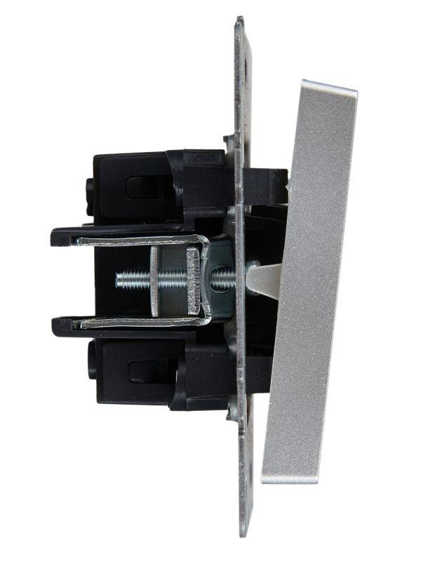 Выключатель жалюзи СП BRITE ВС10-1-5-БрА 10А механизм алюм. IEK BR-V15-0-10-K47