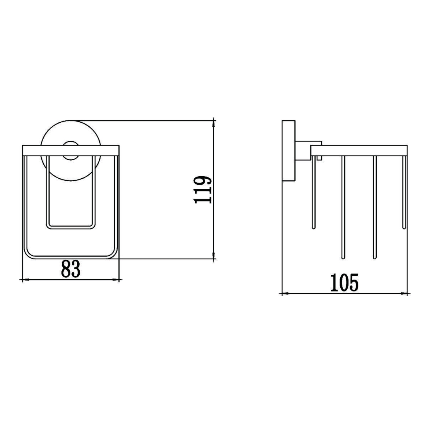 Держатель для освежителя воздуха Savol S-008733, хром