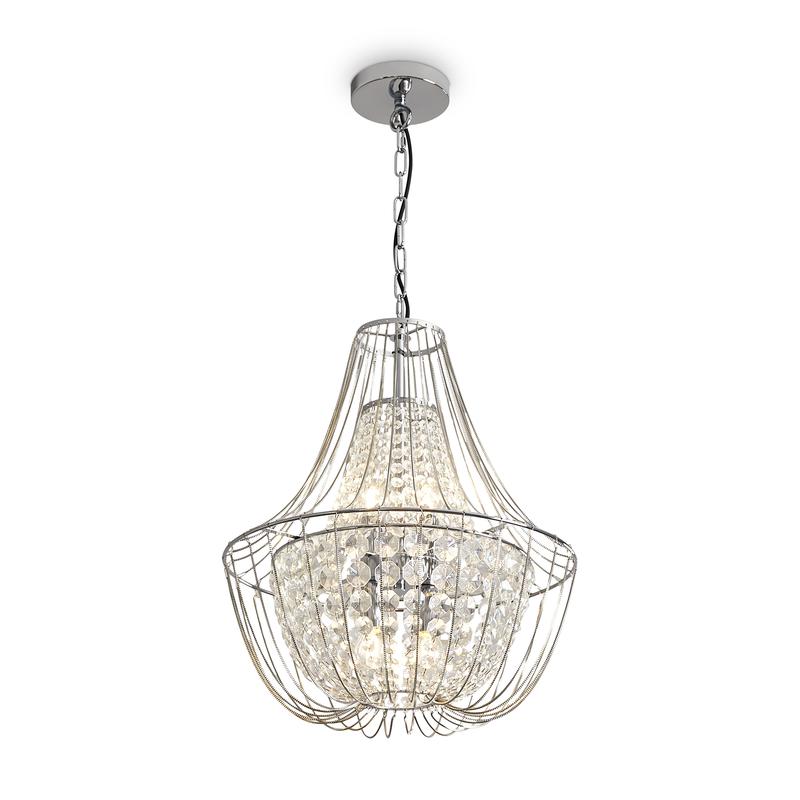 Светильник подвесной Pava 4х60Вт E14 IP20 Freya FR1016PL-04S