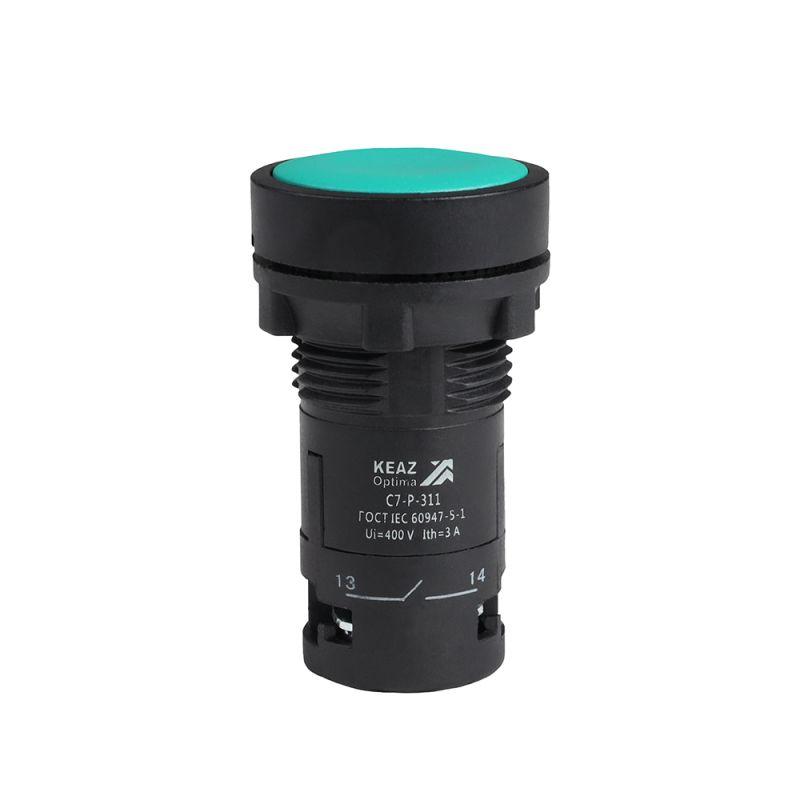 Кнопка OptiSignal Compact D22 С7-P-302 зел. 2НЗ XB7NA34 КЭАЗ 362038