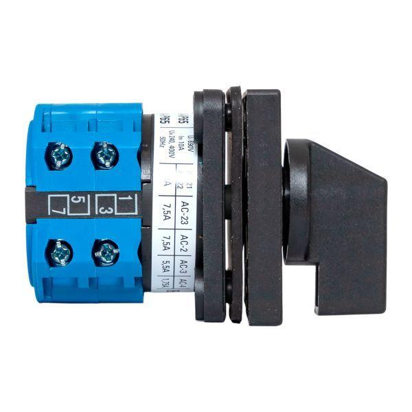 Переключатель кулачковый ПК-1-22 2п 10А "1-0-2" IP65 EKF pk-1-22-10-65