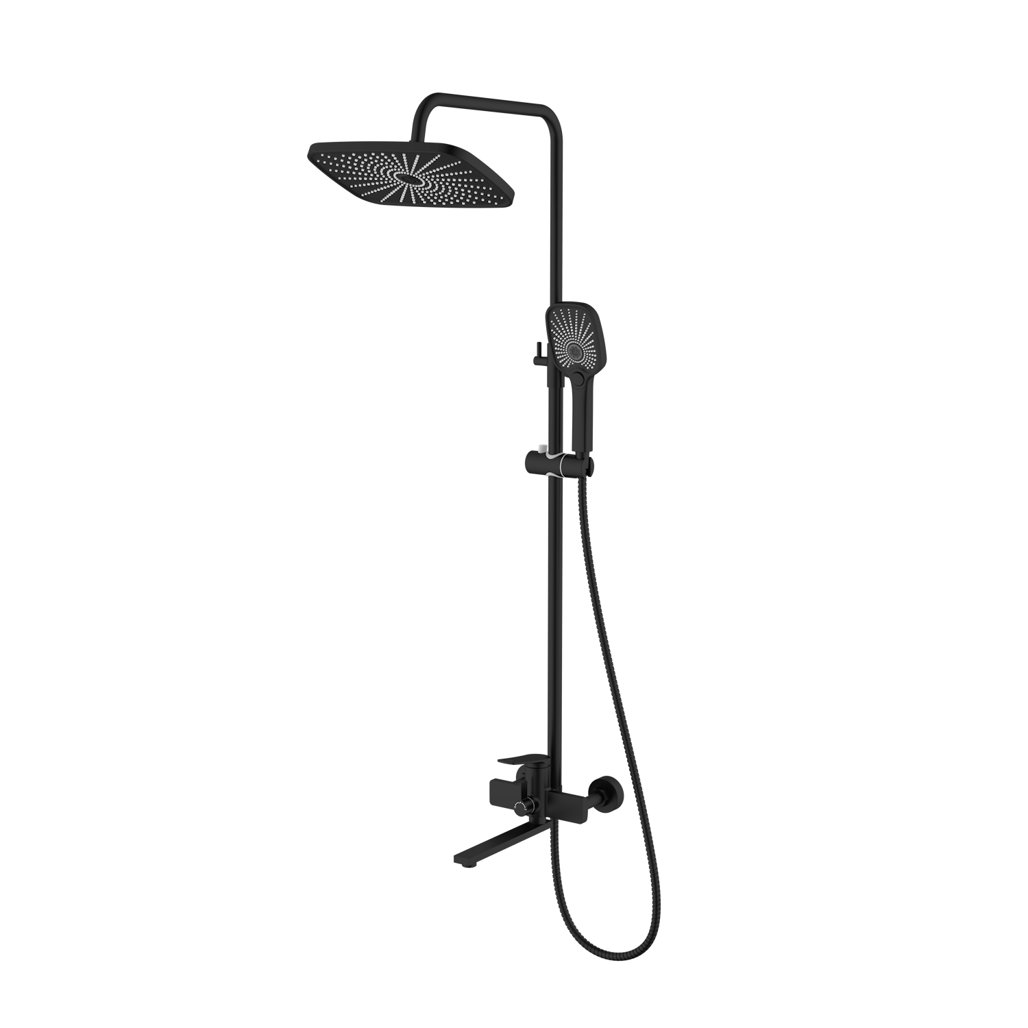 Душевая система Splenka S40.24.06, черный