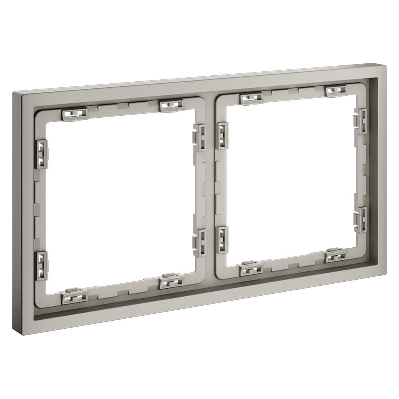 Рамка 2-м S70 пластик. кашемир Voltum VLS100203