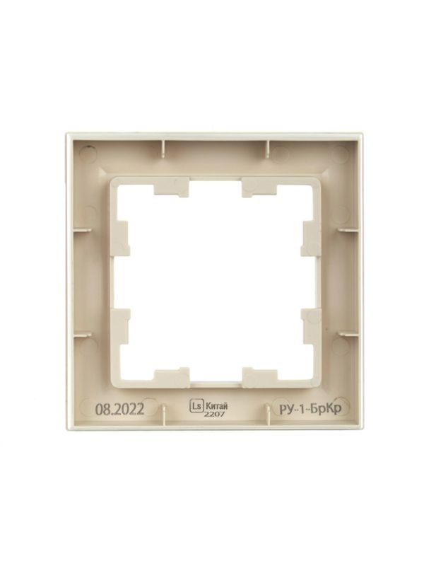 Рамка 1-м BRITE РУ-1-БрКр беж. IEK BR-M12-K10