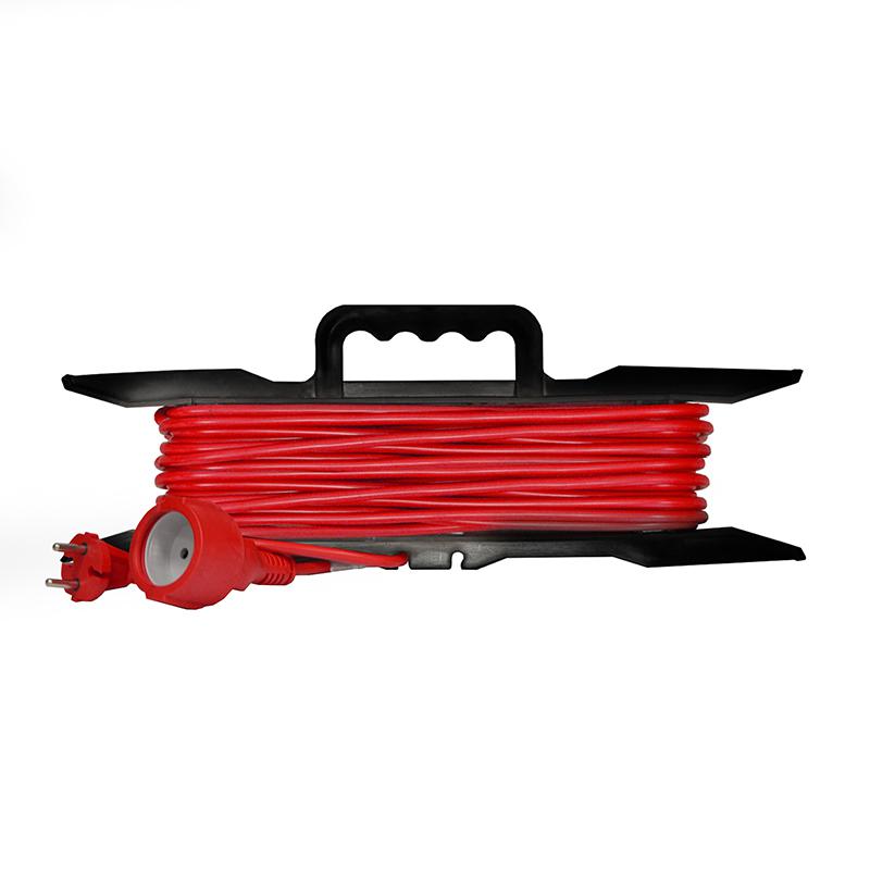 Удлинитель-шнур на рамке 1х30м без заземл. 10А IP20 2.2кВт ПВС 2х1 DOMTOK 2475