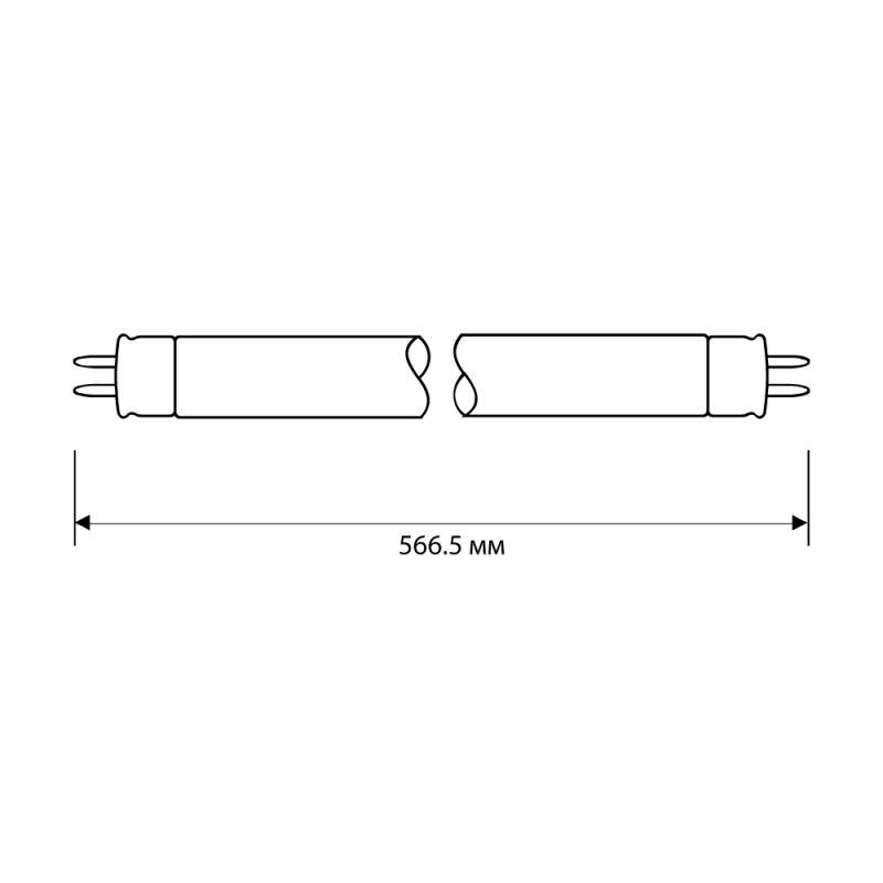 Лампа люминесцентная FT4-20W/54 20Вт T4 6500К G5 Camelion 3373