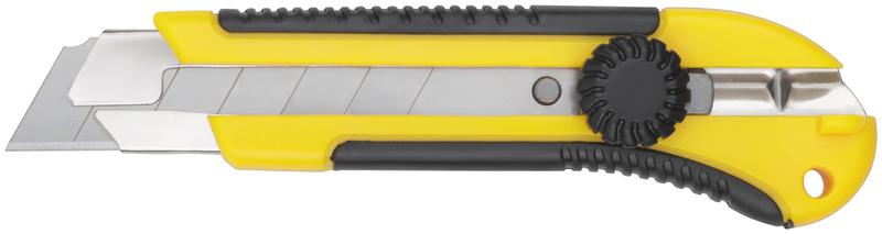 Нож технический 25мм усилен. прорезин. вращ. прижим FIT 10326