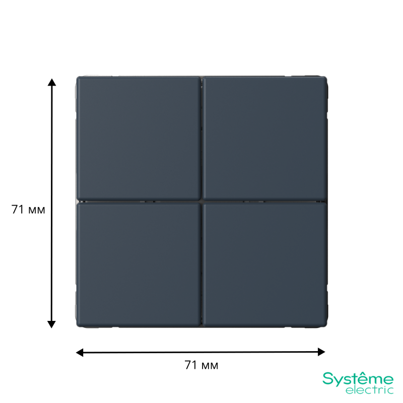 Выключатель сценарный 4-кл. ArtGallery (сх. 1) грифель SE GAL000774