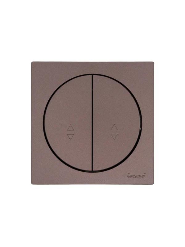 Выключатель проходной 2-кл. СП OSEN 10А IP20 механизм шоколад LEZARD 743-7388-106