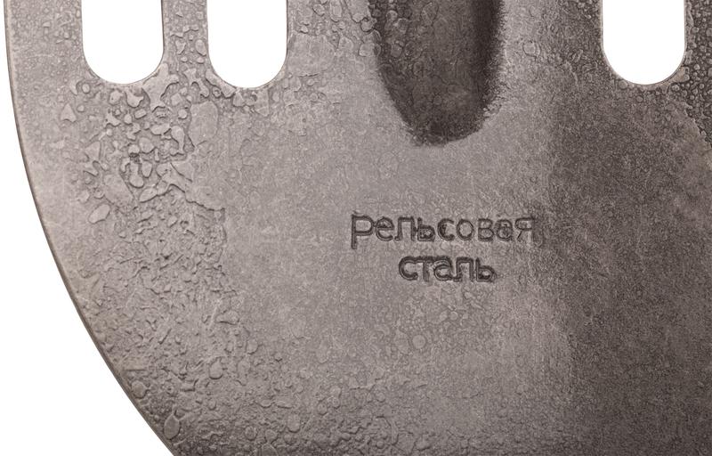 Лопата штыковая облегченная 210х385х1440мм V-ручка; деревянный черенок; рельсовая сталь 77192