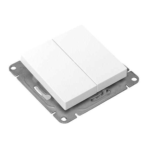 Выключатель перекрестный 2-кл. СП Эпика механизм бел. EKF UP1-SWW-22