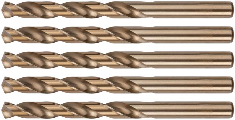 Набор сверл по металлу Profi 10х133мм с кобальтом 5проц. (уп.5шт) Cutop 48-100-5