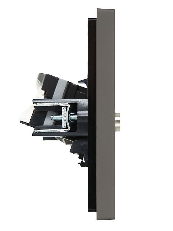 Розетка 2-м TV+RJ45 кат.5E FORTE&PIANO FP336 сер. IEK FP-AK20-1-K03