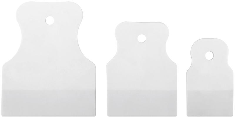 Шпатель резиновый набор 3шт (40/60/80мм) бел. FIT 06867