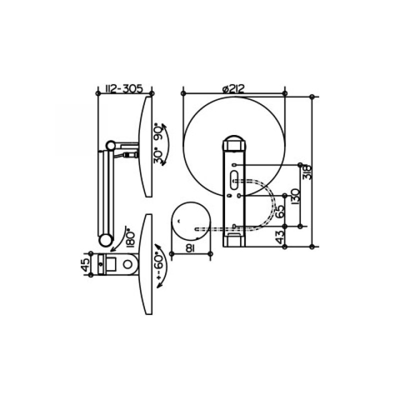 Косметическое зеркало Keuco ilook move 17612019002 с подсветкой
