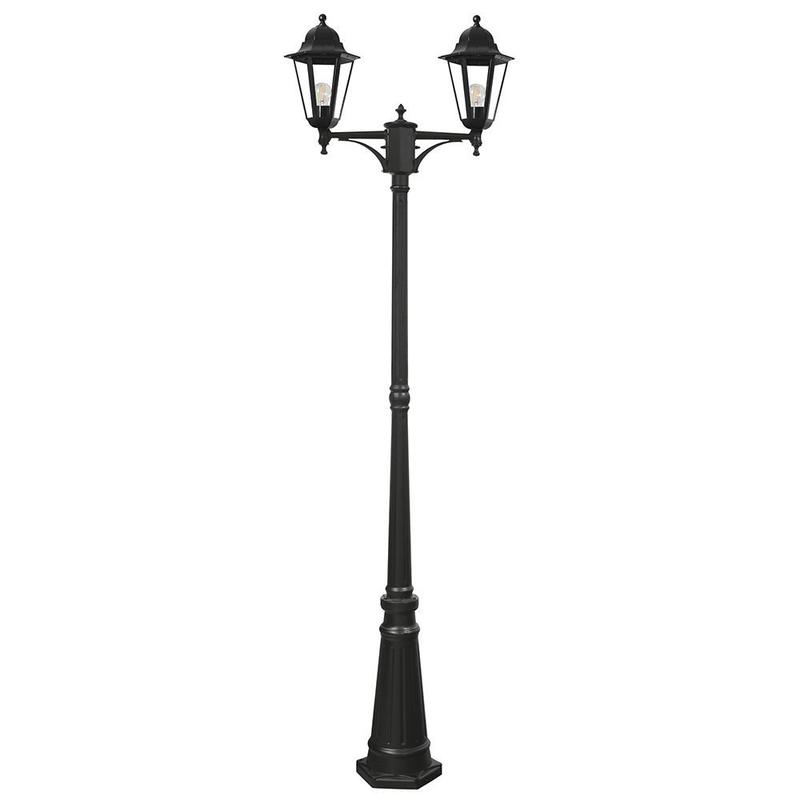 Светильник садово-парковый 2х100Вт 230В E27 черн. 6214/PL6214 FERON 11078