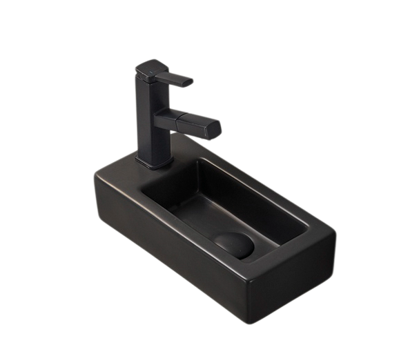 Раковина Gid Bm9272R 62203R подвесная черная матовая 36.5x18x9