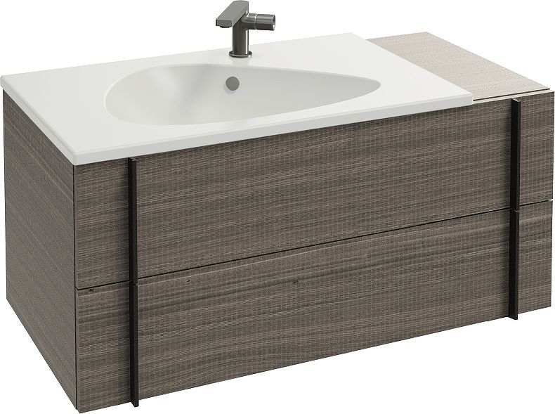 EB3031-E73 Тумба Nouvelle Vague 100 см для раковины 80 см - 2 ящика, дуб обыкновенный (203721)