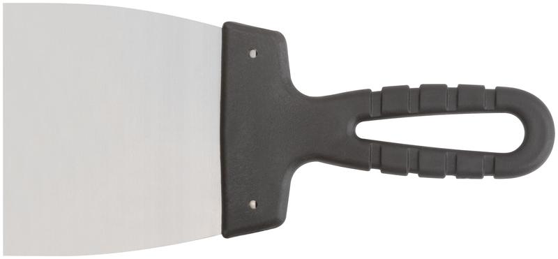 Шпатель лезвие нержавеющая сталь пластиковая ручка 100мм MOS 06564М