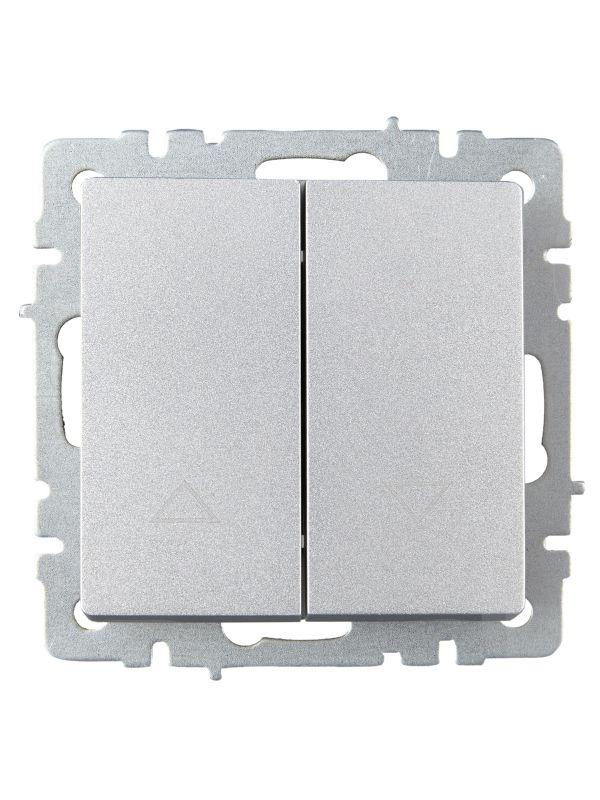 Выключатель жалюзи СП BRITE ВС10-1-5-БрА 10А механизм алюм. IEK BR-V15-0-10-K47