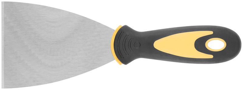 Шпатель нерж. сталь прорезиненная ручка 3дюйм (75мм) FIT 06695