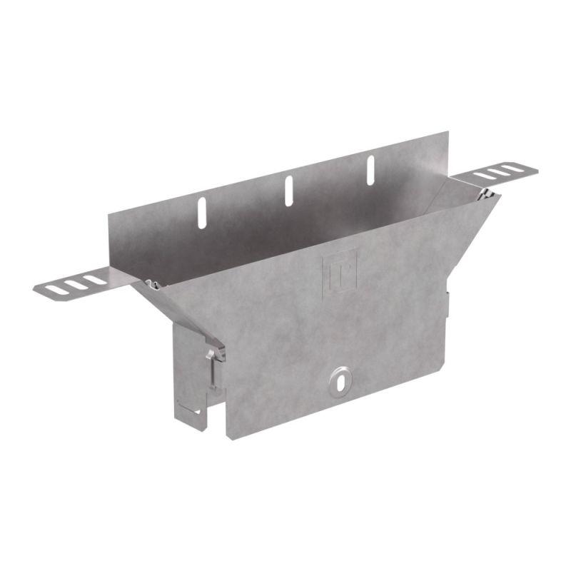 Ответвитель для лотка вертикальный 200х50 Стандарт с крышкой Промрукав PR16.0940