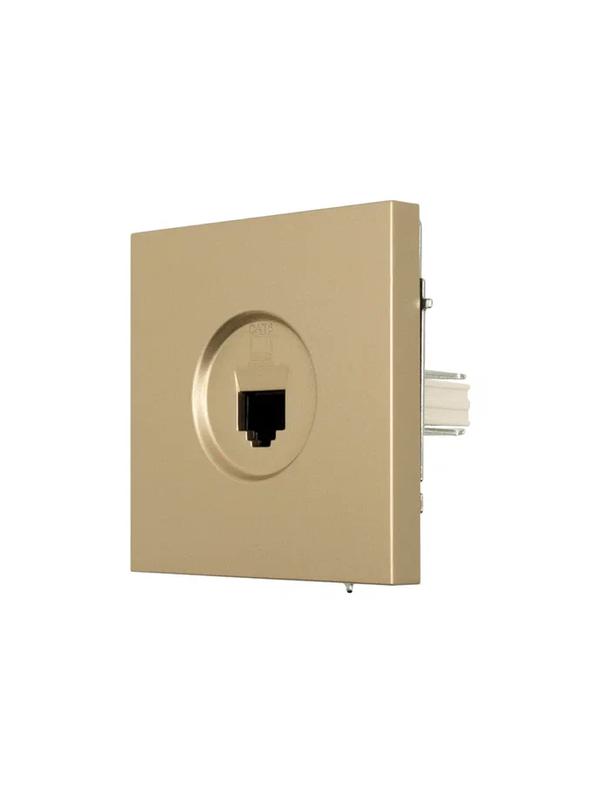 Розетка компьютерная 1-мест. СП ZIMA IP20 зол. LEZARD 704-3688-140