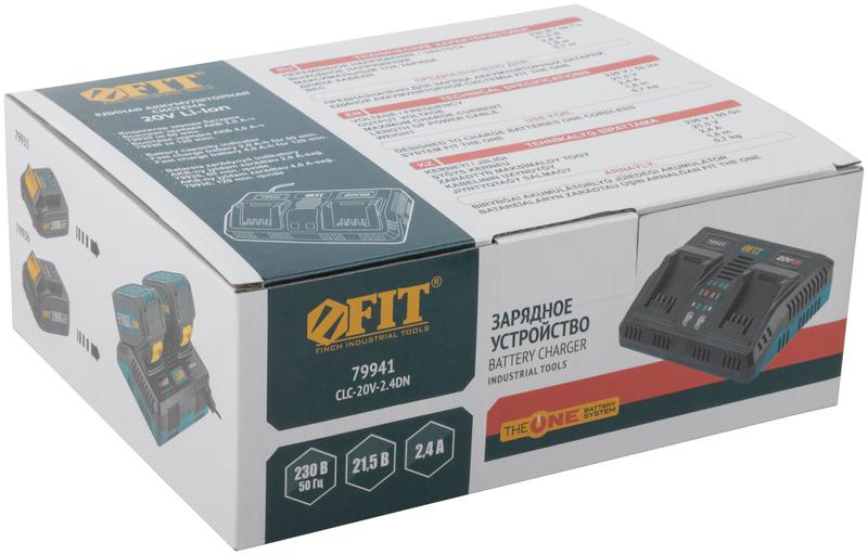 Устройство зарядное 230В/50Гц 21.5В 2.4А FIT 79941