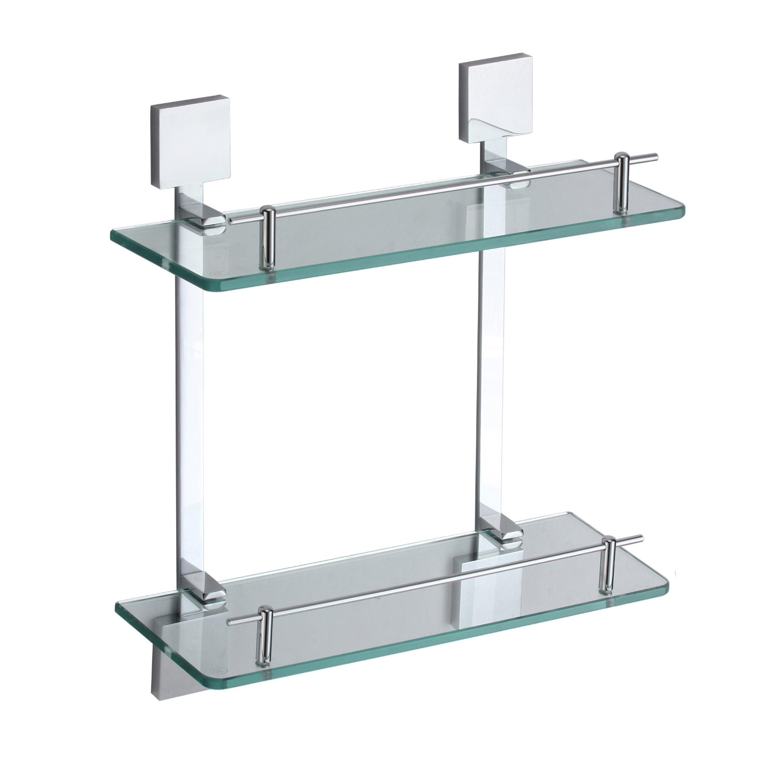 Полка стеклянная Savol S-06522A, хром