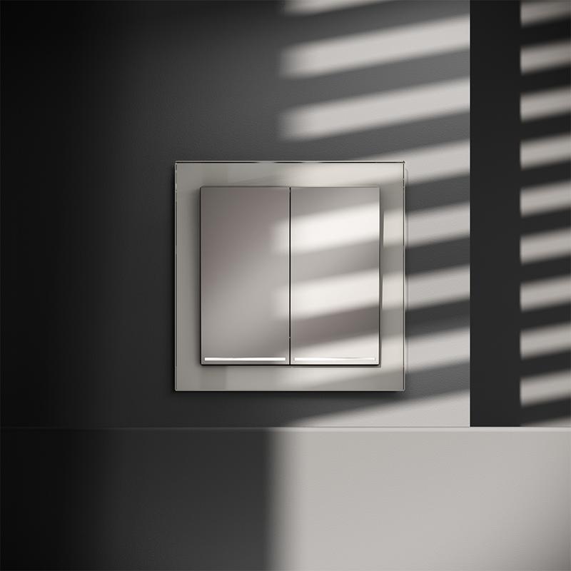 Выключатель 2-кл. СП S70 10А с подсветкой механизм кашемир Voltum VLS020203