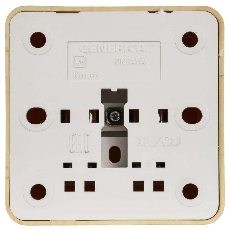 Розетка 1-м ОП Октава 10А IP20 без заземл. сосна GENERICA ERO10-K03-10-DC