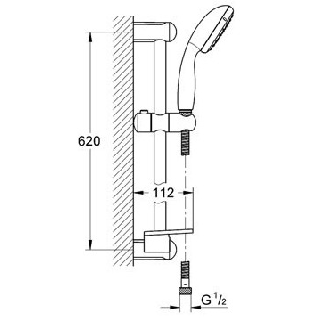 Комплект смесителей 3 в 1 Grohe Eurosmart Grohtherm 800 124422